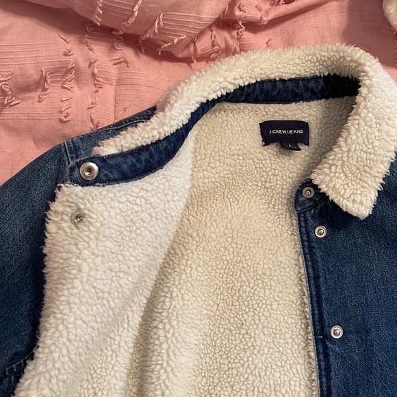 JCrew sherpa jean jacket - Picture 2 of 3